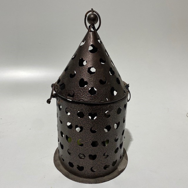 LANTERN, Perforated w Cone Top